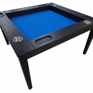 54x53 Warbler, red oak, black finish, royal blue speed cloth
